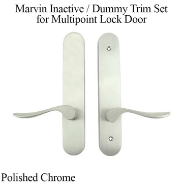 Marvin Inactive / Dummy Trim for Passive door - Polished Chrome